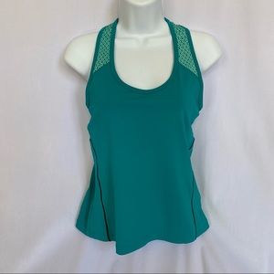 Champion teal athletic lined top size M